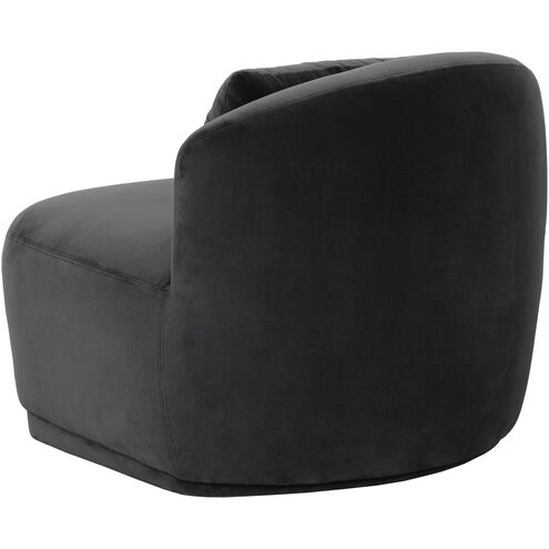 Soraya Shadow Grey Swivel Armless Chair, Swivel